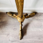 Vintage Brass Column Twisted Style Hanger Hollywood Regency Standing Coat Rack - Image 7
