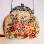 Antique Silver Purse, handmade petit-point model, antique silver hallmarks - Image 2