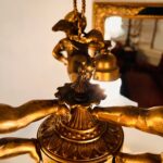 19th Century French Bronze Chandelier – 3 Cherub Light Holders, Ornate Rococo Style - Image 6