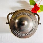 Art Nouveau Porcelain Cookie Jar – Antique Biscuit Canister with Floral Relief - Image 7