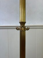Italian Column Style Brass Standing Coat Rack, Hall Tree, Entryway Stand Rack - Image 4