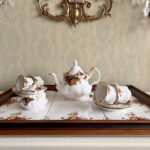 Royal Albert Old Country Roses Decorative Tray – English China, Floral Vanity Catchall