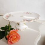 Royal Albert Porcelain Pedestal Dish – Moss Rose Footed Comport - Image 4