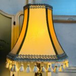 Brass Desk Lamp with Frosted Glass Shade – Retro Office Table Light, Mid Century Style - Image 2