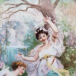 Antique Oval Tray with Handles, An Alexandra Works Royal Vienna Tray....Play the video - Image 4