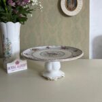 Porcelain Pedestal Dish – Royal Albert Petit Point Comport, English China