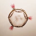 French Art Deco Chandelier: Vianne Frosted Pink Glass, 1930s Lighting - Image 3