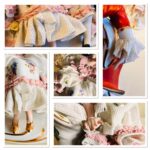 Dresden lace porcelain figurine Victorian man and woman - Image 9