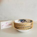 Moonlight Rose Breakfast Bowls Set – Royal Albert Fine China, Blue Floral, Set of 6 - Image 4