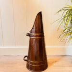 Vintage Copper Cane Stand - Hallway Umbrella Stand with Handles - Image 5