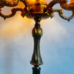 Victorian Brass Floor Lamp – Elegant Bronze Finish, 5-Light Antique Standing Light - Image 5