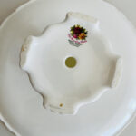 Elegant Vintage Porcelain Pedestal Dish, Royal Albert Old Country Roses, Porcelain Comport - Image 8
