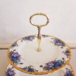 Royal Albert Moonlight Rose Cake Stand: Vintage English Bone China Dessert Server - Image 4