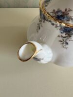 Royal Albert Moonlight Rose Teapot & Trivet: English Bone China - Image 4