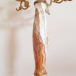 Superb Marble Coat Rack - Italian Hallway Rack - Hollywood Regency Style - Mid-Century Coat Hat Rack Hall Free Stand - Image 3