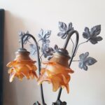 French Cherub Table Lamp – Ornate Gold Statue Lamp with Angels, Vintage Baroque Desk Light - Image 9