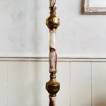 Italian Marble Hall Tree – Tall Brass Coat Rack, Mid-Century Hollywood Regency - Image 4
