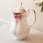 Queen Anne Summer Rose Coffeepot, Fine Bone China, Made in England, Gift Idea - Image 4