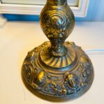 Brass Desk Lamp with Frosted Glass Shade – Retro Office Table Light, Mid Century Style - Image 6