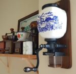 PeDe en geen andere! Vintage wall coffee grinder Dutch PeDe orange motif ceramic grinder bar decor wall decor - Image 9