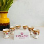 Original Royal Albert Lady Hamilton, Made in England, Egg cups, Vintage crockery - Image 4