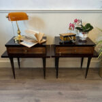 French Provincial Nightstands – Pair of Wooden Bedside Cabinets with Storage, Elegant Bedroom Tables - Image 2