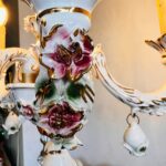 Porcelain Chandelier, Vintage Home Lighting, Capodimonte style. - Image 9
