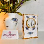Original Royal Albert Moonlight Rose, Quartz Clock, Bone China Porcelain, Made in England - Image 4