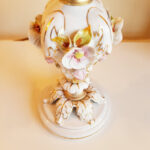 Capodimonte Porcelain Table Lamps – Pair with Pink Roses, Romantic Bedside Lighting - Image 7