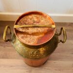 Large Copper Jug Umbrella Stand: Rustic 70s Farmhouse Decor - Image 7