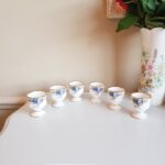 Original Royal Albert Moonlight Rose, Made in England, Set of 6 egg cups, 1987 LTD - Image 4