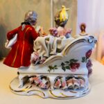 Dresden lace porcelain figurine Victorian man and woman - Image 4