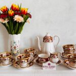 Royal Albert 'Lady Hamilton' Set Bone China Made in England Vintage Crockery