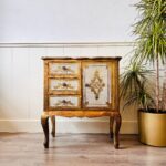 Vintage Cabinet - Gilded Wood Italian Cabinet - Hollywood Regency - Florentine Furniture
