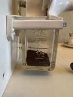 PeDe en geen andere! Vintage wall coffee grinder Dutch PeDe orange motif ceramic grinder bar decor wall decor - Image 6