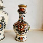 Vintage 3 Delft Polychrome Ginger Jar, Vintage Ceramic Vases and Urn, Made in Holland - Image 5