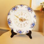Royal Albert Moonlight Rose Wall Clock, Quartz Clock, Original Bone China Porcelain, Made in England, LTD 1987 - Image 2