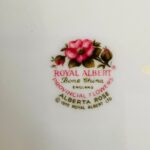 Provincial Flowers Alberta Rose milk sugar tray, England porcelain 1975 LTD - Image 10