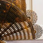 French Brass Fan Fireplace Screen – Ornate Foldable Guard, 20th Century Rococo Style - Image 7