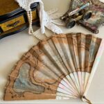 Victorian Hand-Painted Fan – Antique 1900s Decorative Lace and Wood Folding Fan - Image 8