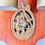 Original Warmink Wuba /Beautiful Pendulum/ Home Decor/ Antique Wall Clock/ Friesian Dutch clock/ Moon-phase/ Hand Painted/ Brass Ornaments - Image 4