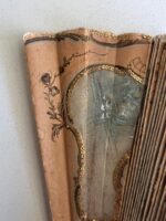 Victorian Hand-Painted Fan – Antique 1900s Decorative Lace and Wood Folding Fan - Image 9