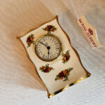 Original Royal Old Country Roses, Quartz Clock, Bone China Porcelain, Made in England - Image 7
