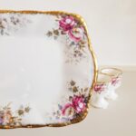 Queen Anne Bone China Egg Cups with Underplate – English Floral Breakfast Set - Image 6