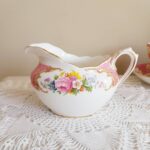 Royal Albert Bone China Gravy Boat – Pink Floral Spray, English Sauce Jug