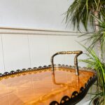 Vintage Brass & Glass Bar Cart: Hollywood Regency Style Drinks Trolley - Image 7