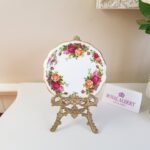 Original Royal Albert ''Old Country Roses'' Trivet, bone china, teapot stand