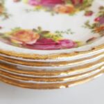 Set of six Royal Albert 'Old Country Roses' Made in England Chocolate Dish Small Plate 1st Quality - Image 3