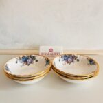 Moonlight Rose Breakfast Bowls Set – Royal Albert Fine China, Blue Floral, Set of 6 - Image 5