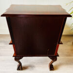 Chippendale Wood Nightstand – One Drawer Bedside Cabinet, Vintage Accent Table - Image 9
